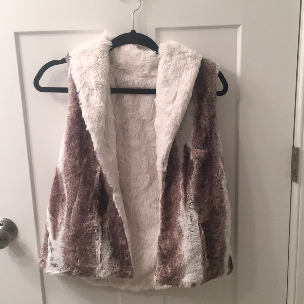 Beautiful Faux Fur Reversible Vest